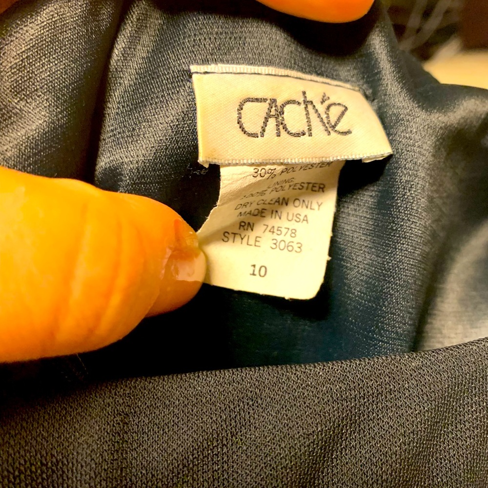 Cache Tube Top cocktail dress. Black with flirty frill on bottom!!!